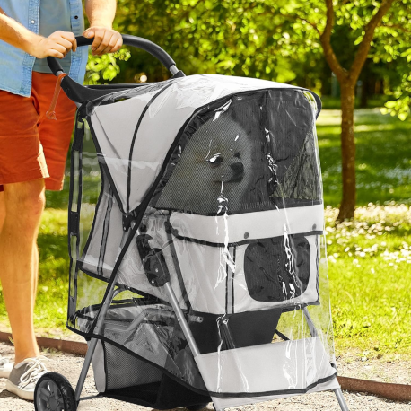 PawHut Dog Stroller Rain Cover
